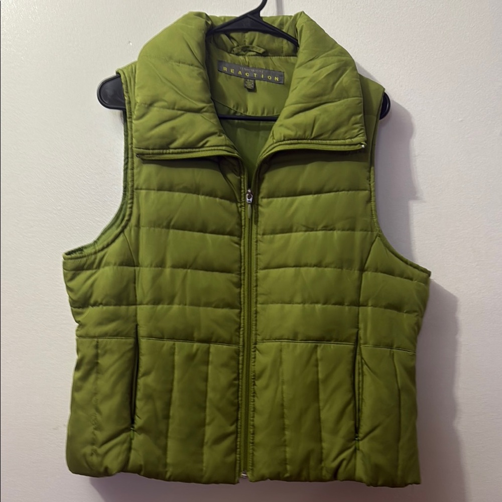Kenneth Cole Reaction Green Quilted Vest
